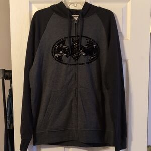 Dark Gray Batman Zip-Up Hoodie